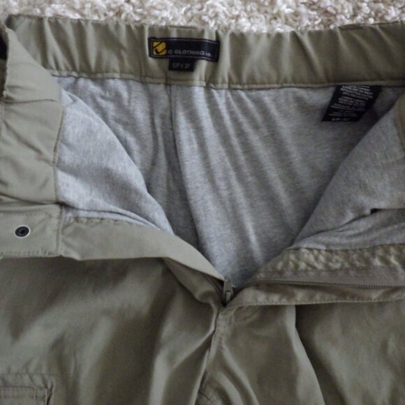 BC Clothing Co. Mens Cargo Pants Sz 32 Tan Lined Utility Hunting Tactical Pocket - Picture 6 of 11